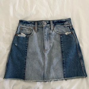 Abercrombie & Fitch Classic Denim Mini Skirt